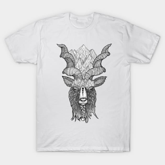 Markhor T-Shirt by ArtbyKaiju